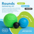 RAD Rounds Extra Soft Yoga Deep Tissue Massage Ball Set, Myofascial Release Balls for Feet, Back, Neck, Jaw & Forearms