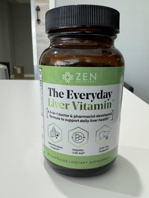 Zen Nutrients The Everyday Liver Vitamin - Liver Cleanse Detox & Repair with Organic Milk Thistle, 30 Servings