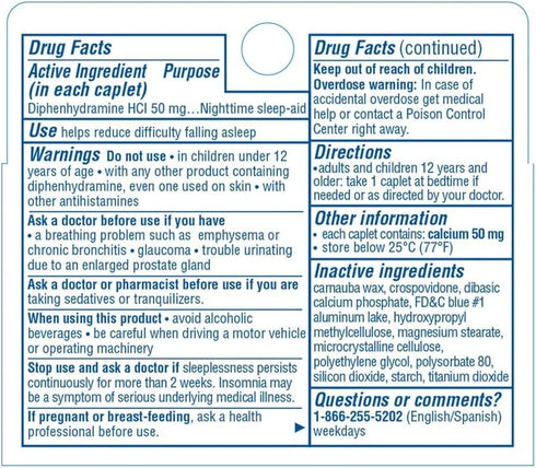 Sominex Nighttime Sleep-Aid Tablets, Maximum Strength Formula, Single Dose, Assorted, 16 Count