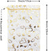 100pcs 7 x 9 Organza Bag, Flower Heart Gift Pouch for Jewelry, Candy, Wedding Favor