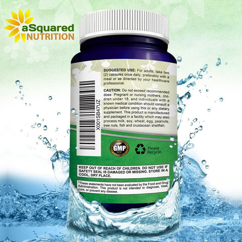 aSquared Nutrition Adrenal Support & Cortisol Manager Supplement (120 Capsules) for Fatigue & Stress Relief
