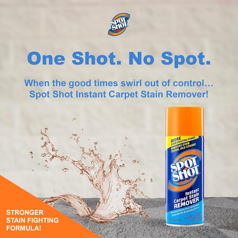 Spot Shot 14 oz 2 Pack Instant Carpet Stain Remover Aerosol can