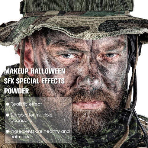 BOBISUKA Dirt Powder for Makeup Special Effects, Halloween, Wedding, Cosplay, Stage Performances, 0.78 oz, Gray Stone