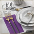 Party Solids 8" 4" 40 2 Purple Dinner Napkins Disposable x Folded - Pcs Ply Purple Napkins Disposable Paper Guest