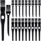 PAGOW 24 Pcs Electric Razor Cleaning Brush, Shaver Razor Clipper Cleaner Brush with Nylon Bristles, 2 Sizes (Black)