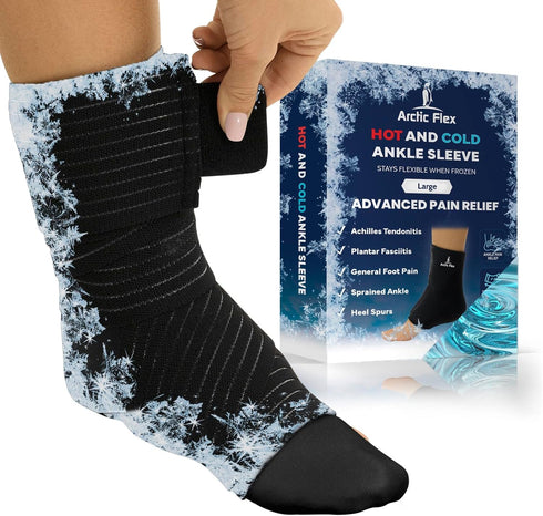 Arctic Flex Cold Therapy Socks, Reusable Ice Cooling Sock for Pain Relief, Bunion, Plantar Fasciitis, Neuropathy