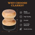 CLARK'S Food Grade Mineral Oil & Wax Applicator for Wood Cutting Boards, Butcher Blocks, USA Maple