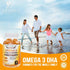 Omega 3 Fish Oil Gummies - Heart Healthy Omega 3 Gummy Supplement with High Absorption DHA & EPA, Extra Strength Joint