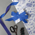 JarThenaAMCS Blue White Floral Wrapping Paper Roll, 17 Inch x 32.8 Ft Chinoiserie Flower Bird Gift Wrap Paper for Party