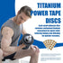 Phiten Titanium Power Tape Discs, Round Disc Shaped Athletic Tape, 70 Pieces