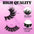 Losha False Lashes - Super Fluffy Faux Mink Eyelashes, Dramatic Long and Full Fake Eyelashes, 7 Pairs Pack