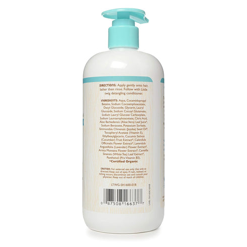 Little Twig Fragrance-Free Shampoo | 17 fl. oz. | Hair Shampoo with Natural Plant Derived Formula, Vegan, Gluten-Free,
