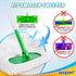KEEPOW Reusable Microfiber Mop Pads for Swiffer Sweeper, Washable Wet Mopping Cloth Refills, 4 Pack