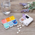Ipetboom 7-Compartment Electronic Weekly Pill Organizer, Detachable Medicine Box with Sealed Compartments, Portable