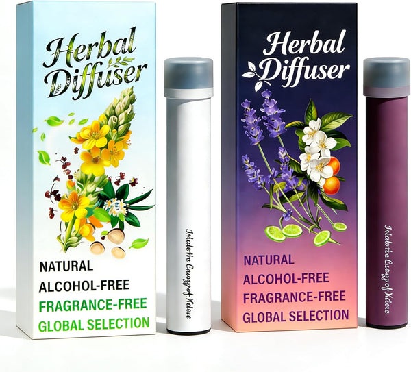 LWRWZG Mullein Herbal Diffuser Set, 2 Pack of Pure Botanical Blends (Mullein &