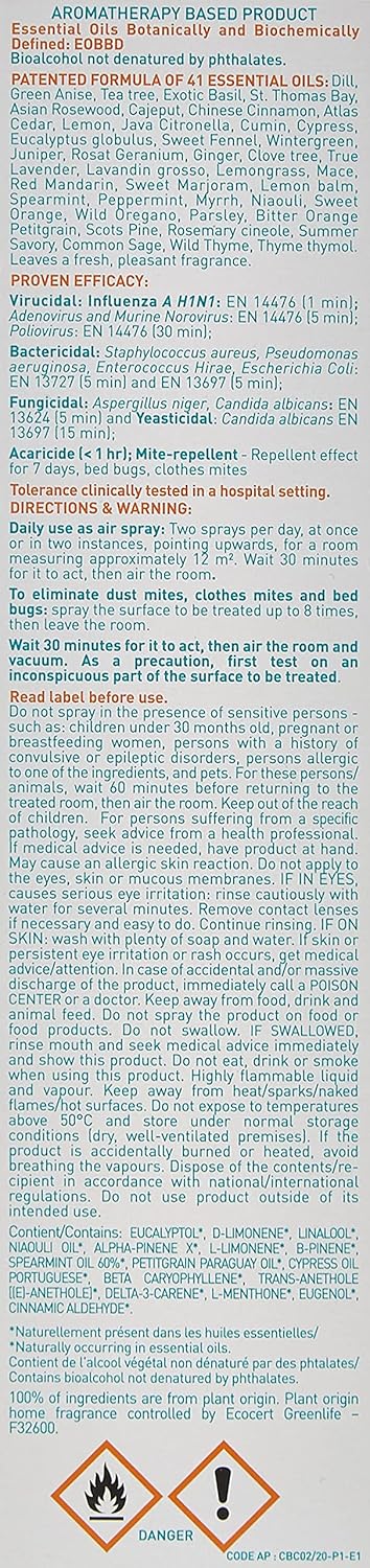 Puressentiel Purifying Air Freshener Spray - 6.75 oz Room Spray with 41 Essential Oils
