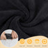 SUNLAND Microfiber Face Cloth, Reusable Makeup Remover Facial Cleansing Towel, 12 Pack Black