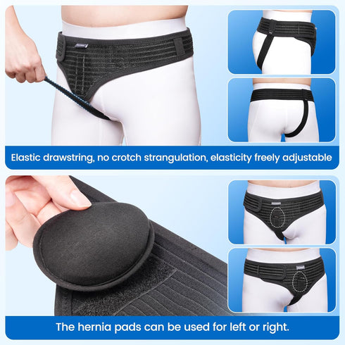 Velpeau Hernia Belt for Men and Women, Adjustable Support Truss Underwear Briefs for Inguinal, Groin Hernia Pain Relief