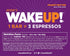 WAKE UP! Caffeinated Peanut Butter Protein Bars, Gluten Free, 350mg Caffeine, 6 Pack, Boosts Focus and Clarity