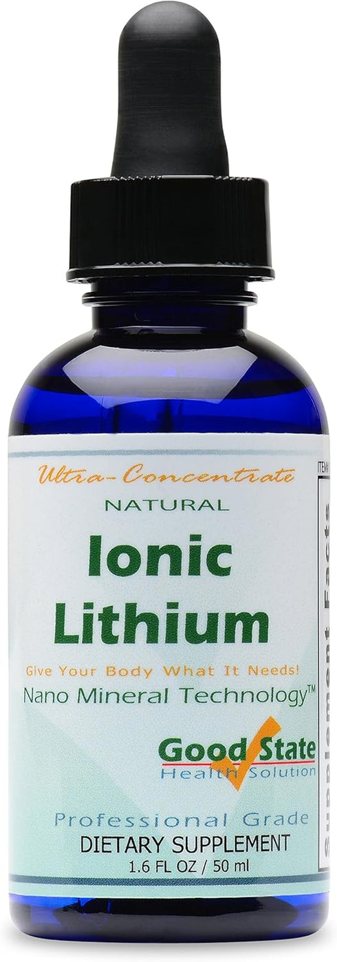 Good State Liquid Ionic Lithium Ultra Concentrate (10 drops equals 500 mcg - 100 servings)