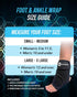 Pack 2 Activewrap Ankle Ice Wrap - Includes Reusable Ultra Flex Gel Ice Pads for Hot & Cold Compression for Foot, Heel