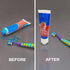 Pack 3 Chrome Cherry SqueezMe Self-Closing Toothpaste Caps, Silicone Lid for Kids & Adults, No Mess Toothpaste