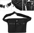 VOCOSTE Barber Hair Stylist Waist Belt, Canvas Tools Storage Apron Belt for Hairdressers, Black