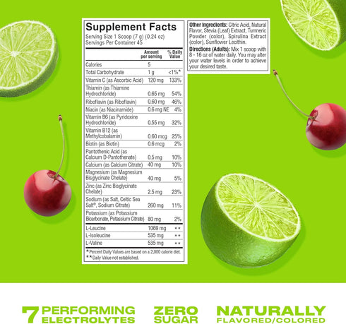 Cwench Cherry Lime Electrolyte Mix - 10 Count