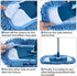 Dust Mop for Hardwood Floors with 57" Long Handle, Wet & Dry Microfiber Flat Mops for Vinyl, Wood, Tile Cleaning