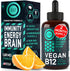 Vegan Vitamin B12 Liquid Drops - Fast-Acting 60 x 5000mcg Methylcobalamin Supplement - Energy, Memory, Mood Support -