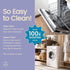 Harps&Seb 6-Pack Reusable Swedish Dishcloths, Super Absorbent Washable Towels with Hanging Clips, Biodegradable