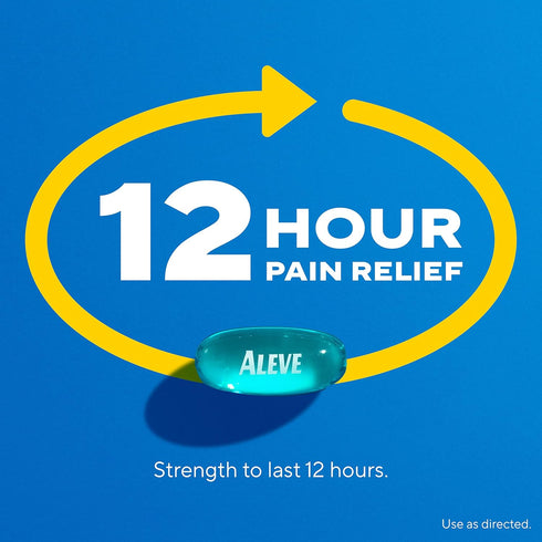 Aleve Liquid Gels, Naproxen Sodium for Pain Relief - 50 Count