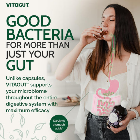Liquid Probiotic, Prebiotics & Postbiotics - 3-in-1 Organic, 50 Billion CFU, Vegan Probiotic for Gut Health