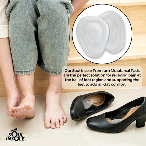 Premium Metatarsal Pad, Self-Sticking and Reusable