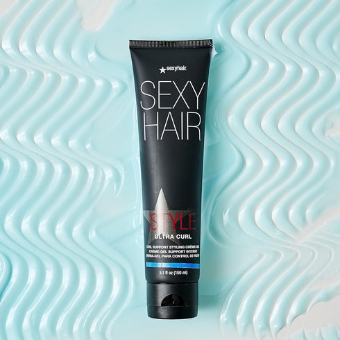 SexyHair Style Ultra Curl Support Styling Crème-Gel, 5.1 Oz - High Control, Adds Definition