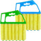2 Pcs Window Venetian Blind Cleaner Tool, Washable 7 Fingers Dusting Cleaner and Air Vent Brush, Blue Green