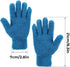 2 Pairs Microfiber Gloves Household Cleaning Gloves Plant Dusting Gloves Washable Reusable Mittens Gloves for Plants House Cars Blinds Dusting Furniture and Small Objects (Sky Blue, Blue)