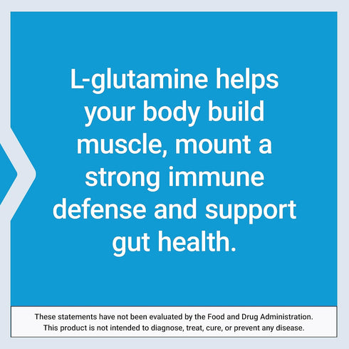 Life Extension L-Glutamine, 500 mg Amino Acid for Muscle and Immune Health, 100 Vegetarian Capsules