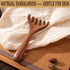 Wooden Scalp Massager, Foot Massage Tool, Scalp Guasha for Stress Relax - Sandalwood