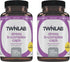Twinlab Stress B-Complex Caps Complete B-Complex & 1000 mg Vitamin C Energy Support Supplement (Pack of 2)