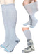 LORVVDE 2 Pairs Walking Boot Socks for Orthopedic Walker Brace, Replacement Sock Liner