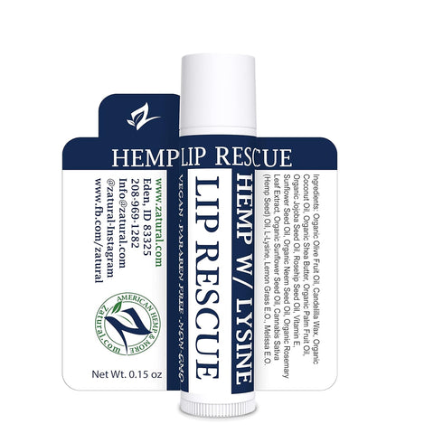 Hemp Lip Balm with L-Lysine, Heal, Moisturize, Protect (5)