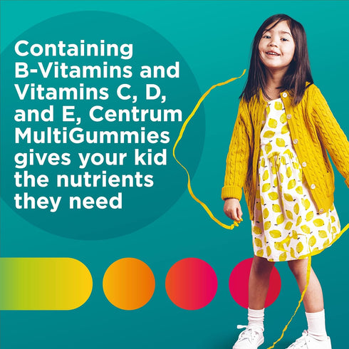 Centrum Kids Multivitamin Gummies, Tropical Punch Flavor - 150 Count, 150 Day Supply