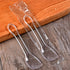 100 Pieces Ice Cream Scoops, Disposable Cake Spoons, Plastic Yogurt Pudding Spoons, Ice Cream Spoons (Clear)