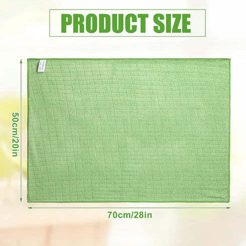 Nuanchu 20 Pieces Extra Large Microfiber Cleaning Cloth Rags - 20 x 28 Inch Washable Microfiber Towels for Home