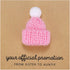 Ukodnus Promotion to Auntie Pregnancy Announcement Card for Sister, Baby Gender Reveal