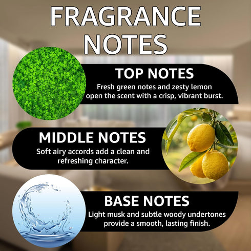 Ozone 10 ml Paradise Burst Fragrance Oil | Green, Lemon & Notes | Long Lasting Scent Reed Diffuser Oil for Home