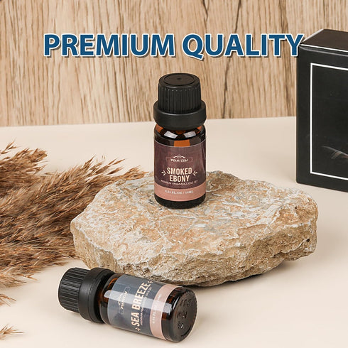 Fragrance Oil Set, Charming Men's Diffuser Oil for Home, Soap & Candle Making Scents, Aromatherapy - Sea Breeze,
