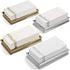 AH AMERICAN HOMESTEAD Disposable Paper Hand Towels - White Linen-Like Napkins for Guest Bathroom & Parties (Gold