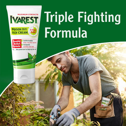 Ivarest Anti-Itch Cream, Maximum Strength Poison Ivy Relief Product, 2 Ounce